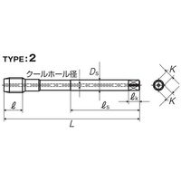 彌満和製作所 ZーPROシリーズ コーティングスパイラルタップ クールホール VUSPCHP4M16X2 1本（直送品）
