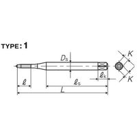 彌満和製作所 ダイカスト用ハンドタップ LA-HTP2M1.4X0.35P 1本（直送品）
