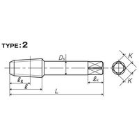 彌満和製作所 アメリカ管用テーパねじ用スパイラルタップ 長ねじ SP1/4-18NPT 1本（直送品）
