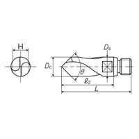 彌満和製作所 ジョイントツール NCスターティングドリル面取り用 90 JO-NCSDV10X90 1本（直送品）