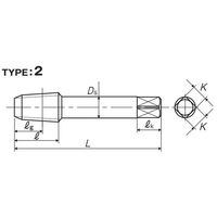 彌満和製作所 アメリカ管用テーパねじ用ハンドタップ 短ねじ S-NPT1/8-27 1本（直送品）