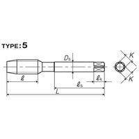 彌満和製作所 ポイントタップ(メートルねじ) POP3M7X0.75+20 1本（直送品）