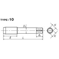 彌満和製作所 ハンドタップ(メートルねじ) HTM100X21.5P 1本（直送品）