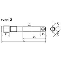 彌満和製作所 深穴用ショートスパイラルタップ(メートルねじ) S-SPP3M12X1.75+20 1本（直送品）