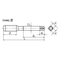 彌満和製作所 難削材用スパイラルタップ(メートルねじ) PM-SPP4M14X2 1本（直送品）