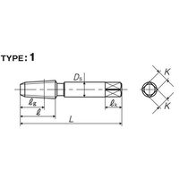 彌満和製作所 管用テーパねじ用スパイラルタップ 長ねじ SPPT1/16-28 1本（直送品）