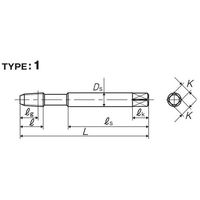 彌満和製作所 Xシリーズ 管用テーパねじ用スパイラルタップ 短ねじ SP-PT-XPT1/16-28 1本（直送品）