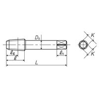 彌満和製作所 管用テーパねじ用ハンドタップ 短ねじ形 左ねじ S-PT LH 1 1/2-11 (TSPT24U--L) 1本（直送品）