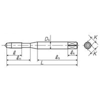 彌満和製作所 ステンレス鋼用通り穴用スパイラルタップ(メートルねじ) SU+SLP2M3X0.5 1セット(2本)（直送品）
