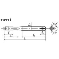 彌満和製作所 難削ステンレス鋼用スパイラルタップ(メートルねじ) SU2-SPP2M3.5X0.6 1セット(2本)（直送品）