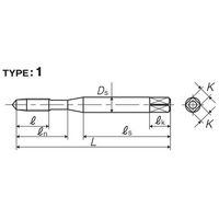 彌満和製作所 ステンレス鋼用ハンドタップ(ユニファイねじ) SU-HTP21/4-20UNC4P 1セット(2本)（直送品）