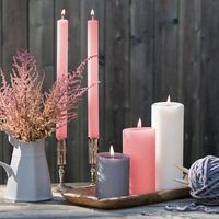 杉田エース lucidピラーキャンドル グレー 20cm LC10019 CXQ694425 1枚（直送品）