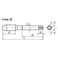 彌満和製作所 ステンレス鋼用ハンドタップ(ユニファイねじ) SU-HTP33/8-16UNC4P 1本（直送品）