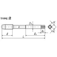 彌満和製作所 難削材用ロングポイントタップ LS-PM-POL150P4M18X1.5 1本（直送品）