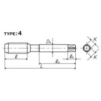 彌満和製作所 ステンレス鋼用スパイラルタップ(メートルねじ) SU-SPP3M12X1.25+20 1本（直送品）