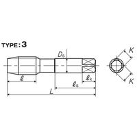 彌満和製作所 ステンレス鋼用ハンドタップ(メートルねじ) SU-HTP4M20X2.51.5P 1本（直送品）