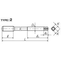 彌満和製作所 難削材用ロングスパイラルタップ LS-PM-SPL150P3M12X1.75 1本（直送品）