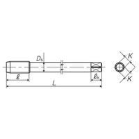 彌満和製作所 ロングシャンク管用平行ねじ用ハンドタップ LS-PSL1001/4-19 1本（直送品）
