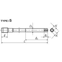 彌満和製作所 中硬度炭素鋼用ロングロールタップ MHRZL150G8M12X1.5B 1本（直送品）