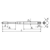 彌満和製作所 ロングネックスパイラルタップ LS-SP-KL100P1M3X0.5 1本（直送品）