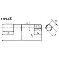 彌満和製作所 管用平行ねじ用ハンドタップ G11/4-11 1本（直送品）