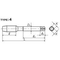 彌満和製作所 高炭素鋼用ポイントタップ HC-POP4M14X2 1本（直送品）