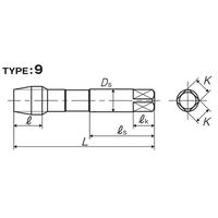 彌満和製作所 ハンドタップ(メートルねじ) HTP2M22X0.51.5P 1本（直送品）