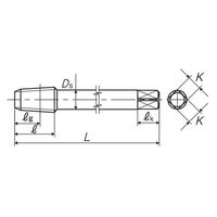 彌満和製作所 管用テーパねじ用ハンドタップ 軟鋼用(短ねじ) LC-S-PT1/2-14 1本（直送品）