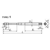 彌満和製作所 ロングステンレス鋼用ショートスパイラルタップ LS-SU-S-SPL100P2M4X0.7 1本（直送品）