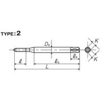彌満和製作所 ステンレス鋼用スパイラルタップ(メートルねじ) SU-SPP1M1.6X0.35 1本（直送品）