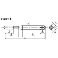 彌満和製作所 高炭素鋼用スパイラルタップ HC+SPP2M4X0.7 1セット(2本)（直送品）