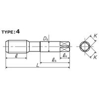 彌満和製作所 高炭素鋼用スパイラルタップ(メートルねじ) HC-SPP3M20X1.5 1本（直送品）
