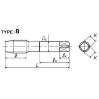 彌満和製作所 ハンドタップ(メートルねじ) 左ねじ用 HTLHP3M24X1.51.5P 1本（直送品）