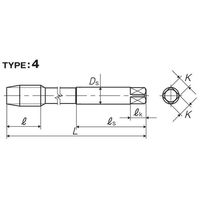 彌満和製作所 ロングポイントタップ(ユニファイねじ) LS-POL200P41-8UNC 1本（直送品）