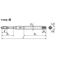 彌満和製作所 ZーPROシリーズ コーティングロングポイントタップ VUPO L100 P2 M5X0.5 1本（直送品）