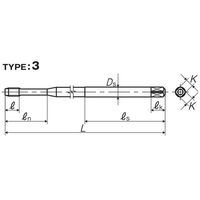 彌満和製作所 ZーPROシリーズ コーティングロングスパイラルタップ VUSPL100P2M6X0.75 1本（直送品）