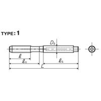 彌満和製作所 ドライ加工用アルミ材用スパイラルタップ HDASPP4M6X1 1本（直送品）