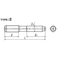 彌満和製作所 ドライ加工用スチール用スパイラルタップ HDISPP4M8X1.25 1本（直送品）