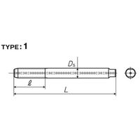 彌満和製作所 超高速用アルミ材用止り穴用超硬ハンドタップ HFACT-BP3M6X1 1本（直送品）