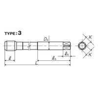 彌満和製作所 ロング高速用スパイラルタップ LS-F-SPL150P4M20X2.5 1本（直送品）