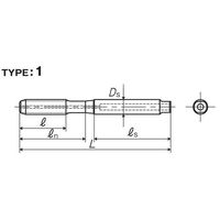 彌満和製作所 超高速用アルミ材用ロースパイラルタップ HFASPP4M6X1 1本（直送品）