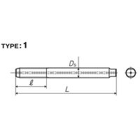 彌満和製作所 超高速用鋳鉄用通り穴用超硬ハンドタップ HFICT-BP3M6X1 1本（直送品）