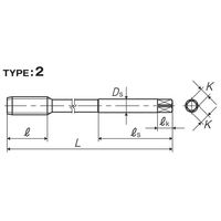 彌満和製作所 ロング非鉄用ロールタップ LS-N-RSL100G7M10X1.25(B) 1本（直送品）