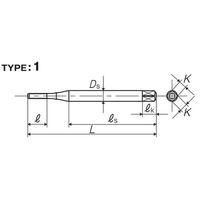 彌満和製作所 スパイラルタップ 1.5P(メートルねじ) SP1.5PP1M1.2X0.25 1本（直送品）