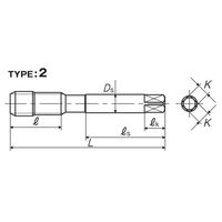 彌満和製作所 チタンコーティングスパイラルタップ AU+SPP3M10X1.25 1本（直送品）