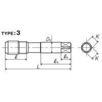 彌満和製作所 チタンコーティングスパイラルタップ AU+SPP4M20X2.5 1本（直送品）