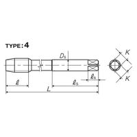彌満和製作所 ロングハンドタップ(メートルねじ) LS-HTL150P3M20X1.55P 1本（直送品）