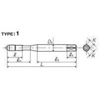 彌満和製作所 チタンコーティングスパイラルタップ AU+SPP2M4X0.7 1本（直送品）