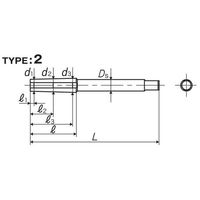 彌満和製作所 RーY用下穴チェックピン CPR-YM8X1.25 1セット(3本)（直送品）