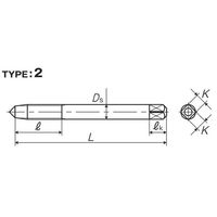 彌満和製作所 超硬ポイントタップ N-CT-POP3M6X1 1本（直送品）